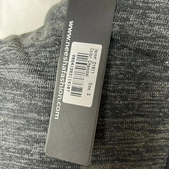 Nwt  vintage grey  sweater dress, Sm, cowl neck ,slimming lines,Whimsigoth,goth - Picture 12 of 16